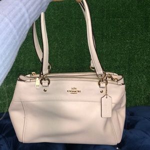 Beige Coach Crossbody